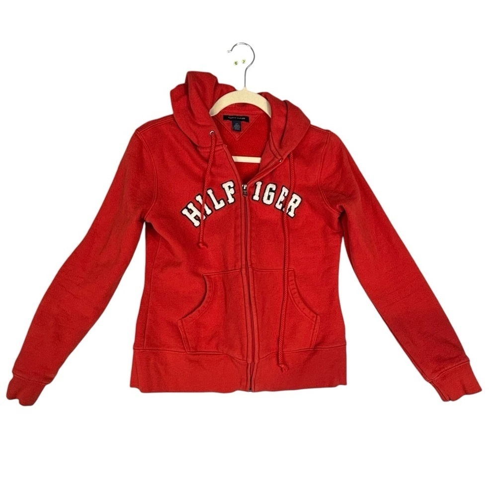 Tommy Hilfiger Logo Front Zip Hoodie